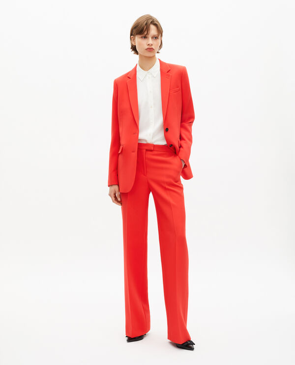 The Kooples DAMEN ORANGE orange anzugjacke aus krepp