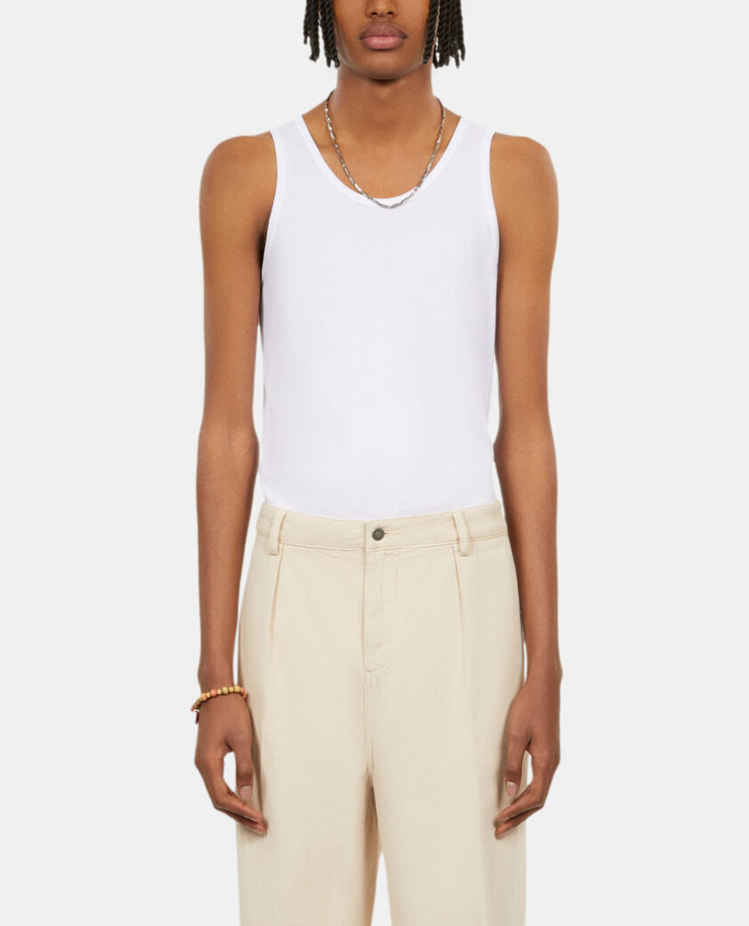 The Kooples HERREN BEIGE beige hose aus baumwolle und leinen