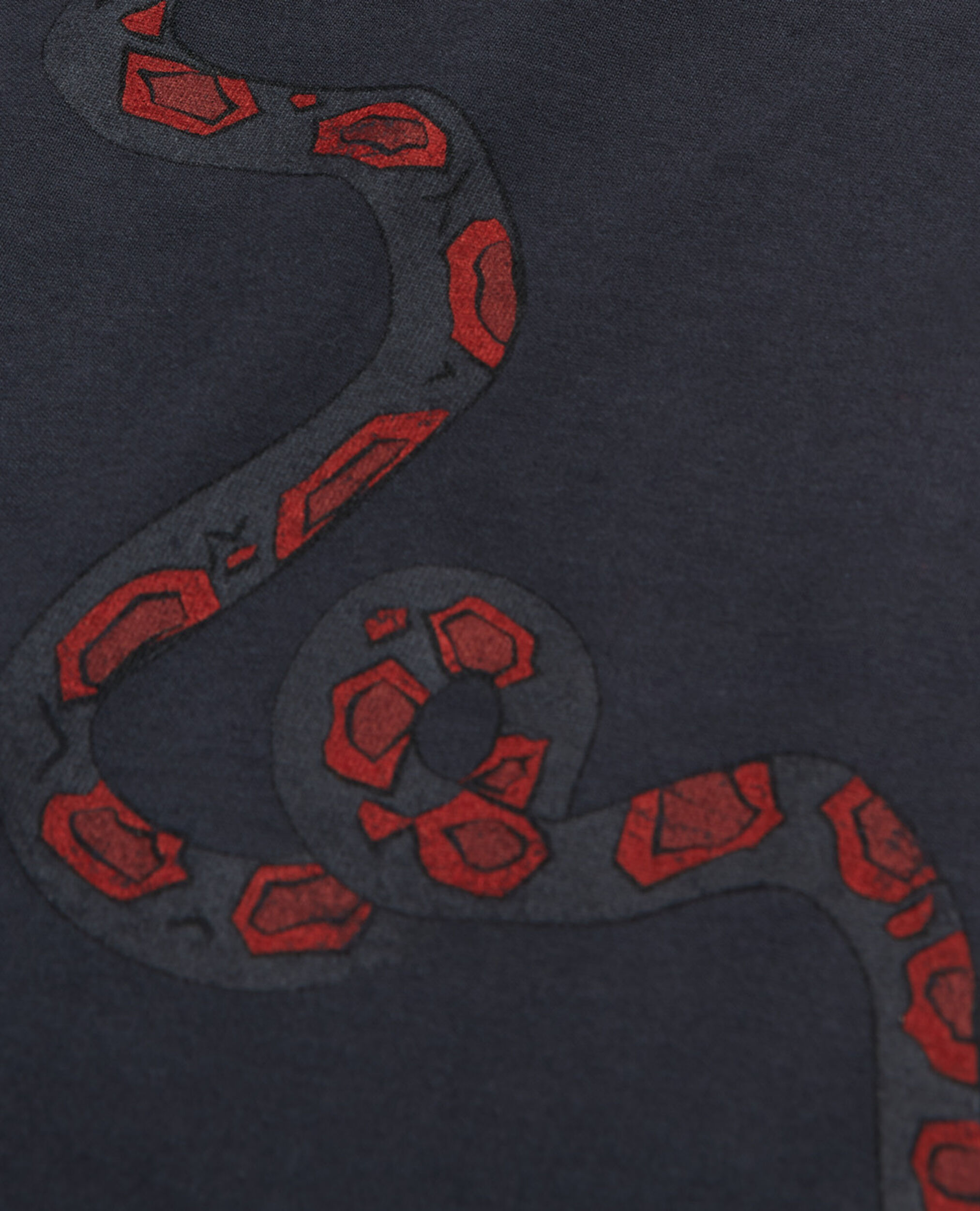 Black T-shirt with screen print, STONE, hi-res image number null