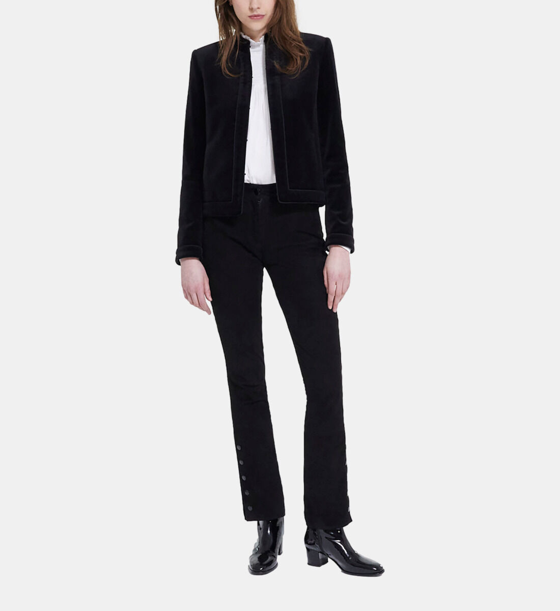 Women's black velvet shrug deals