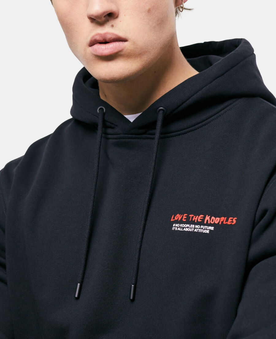 The Kooples HOMME BLACK sweatshirt homme i love kooples noir