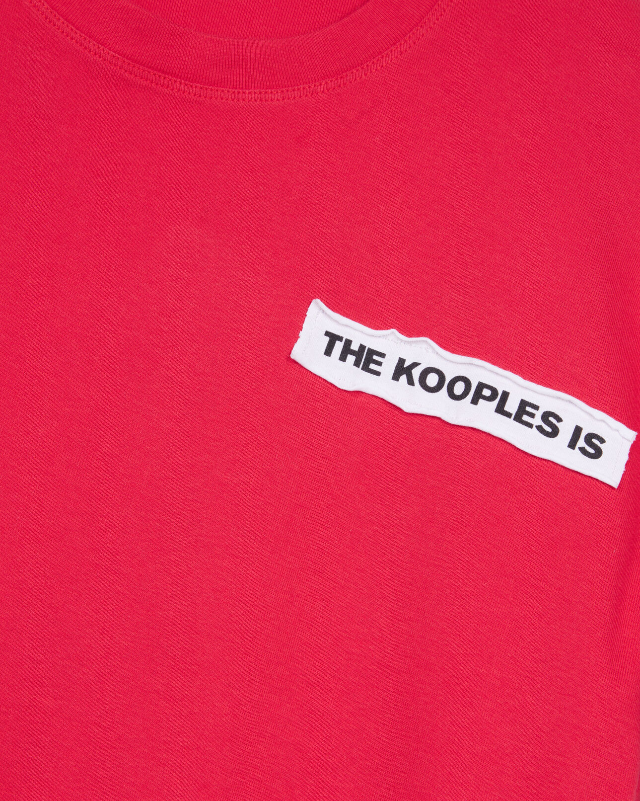 The Kooples FEMME RUBIS t-shirt avec patchs rouge