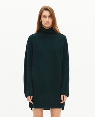 The Kooples FEMME FOREST robe courte en laine verte