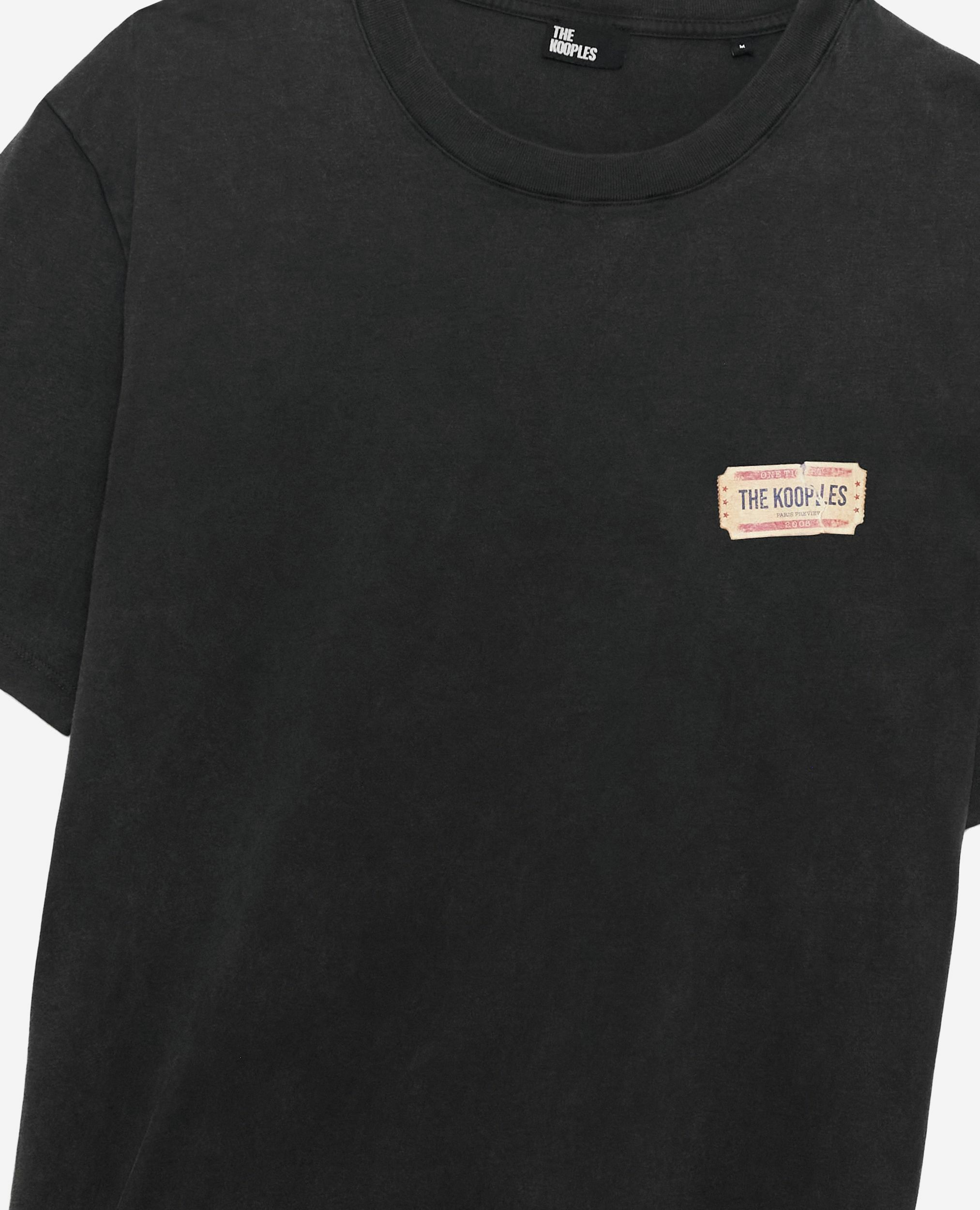 T-shirt avec sérigraphie noir délavé, BLACK WASHED, hi-res image number null