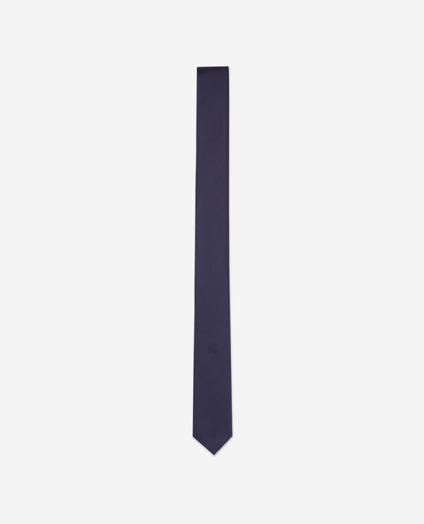 The Kooples HOMME NAVY cravate en soie bleu marine