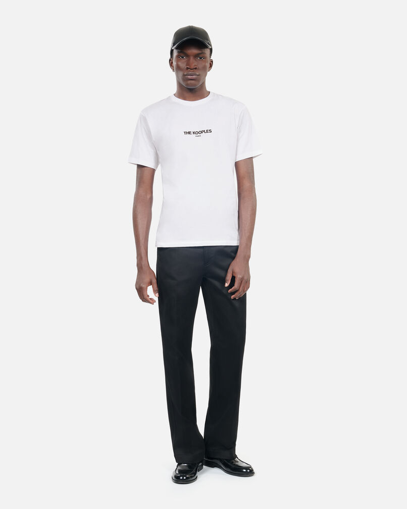The Kooples MEN WHITE white logo t-shirt