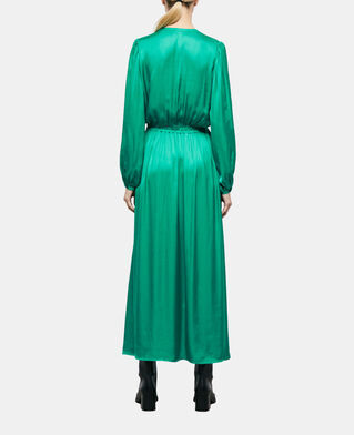 The Kooples FEMME GREEN robe longue verte