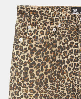 The Kooples FEMME CHOCOLATE jean boyfriend imprimé léopard