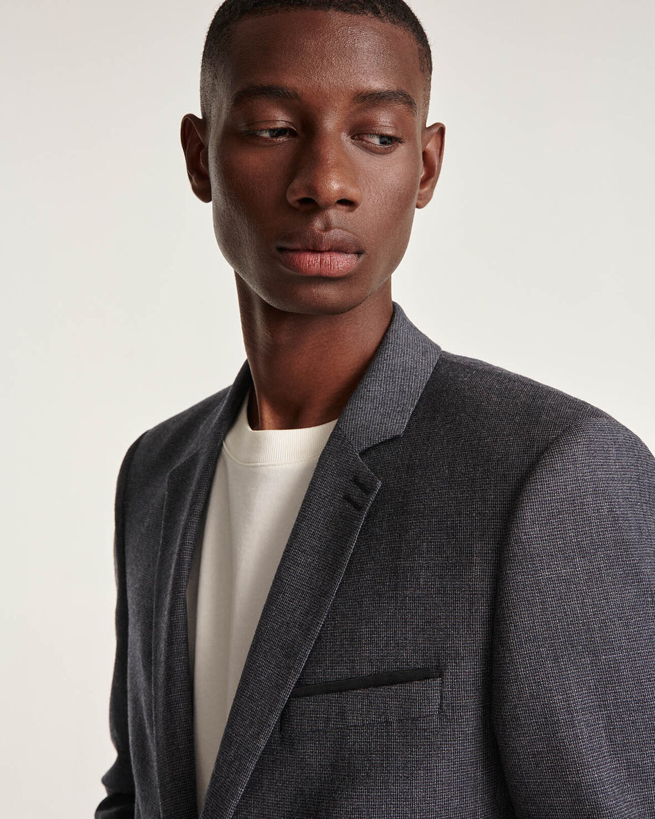 The Kooples HOMBRE GREY chaqueta de traje gris lana slim