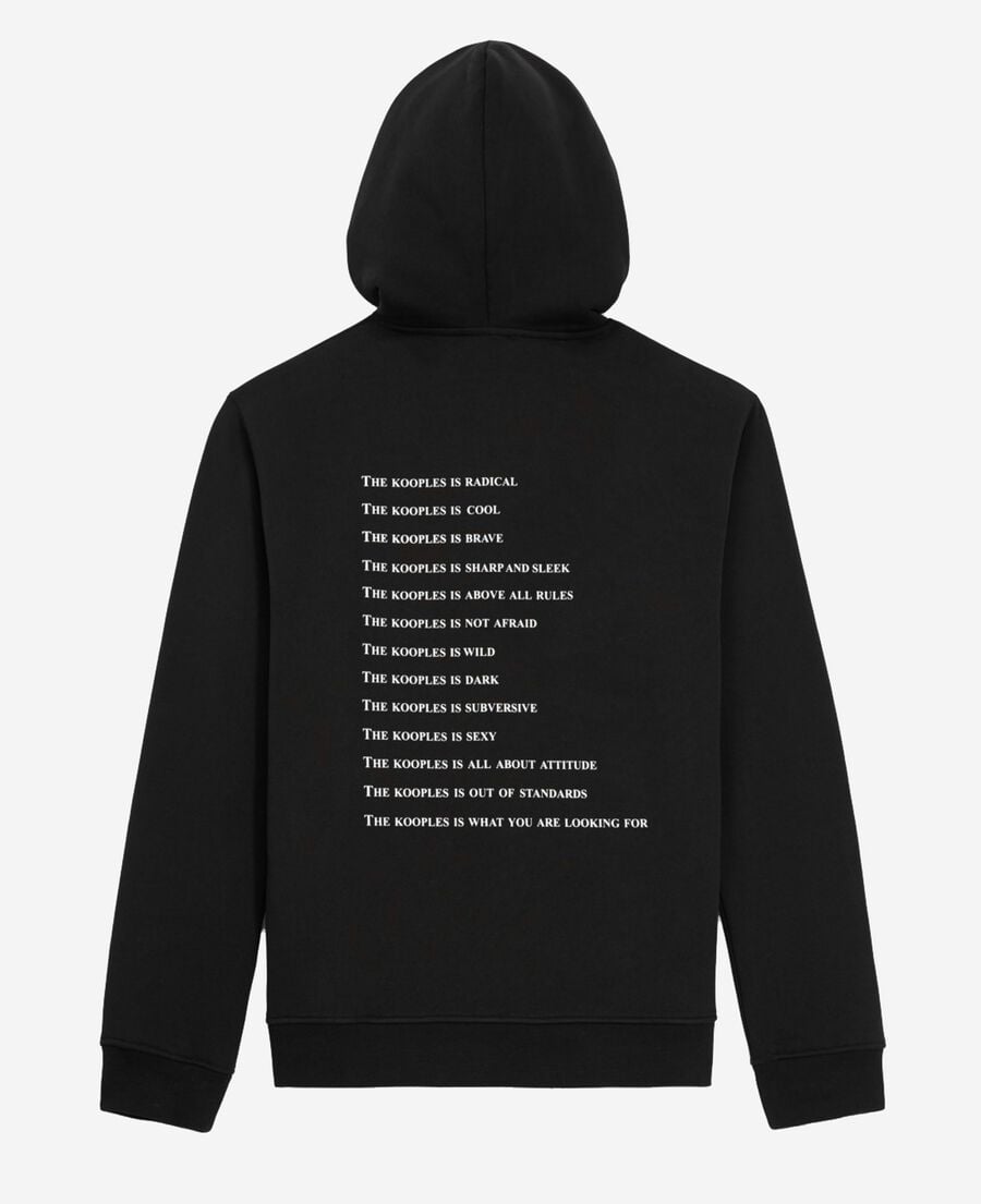 The Kooples MEN BLACK what is black hoodie