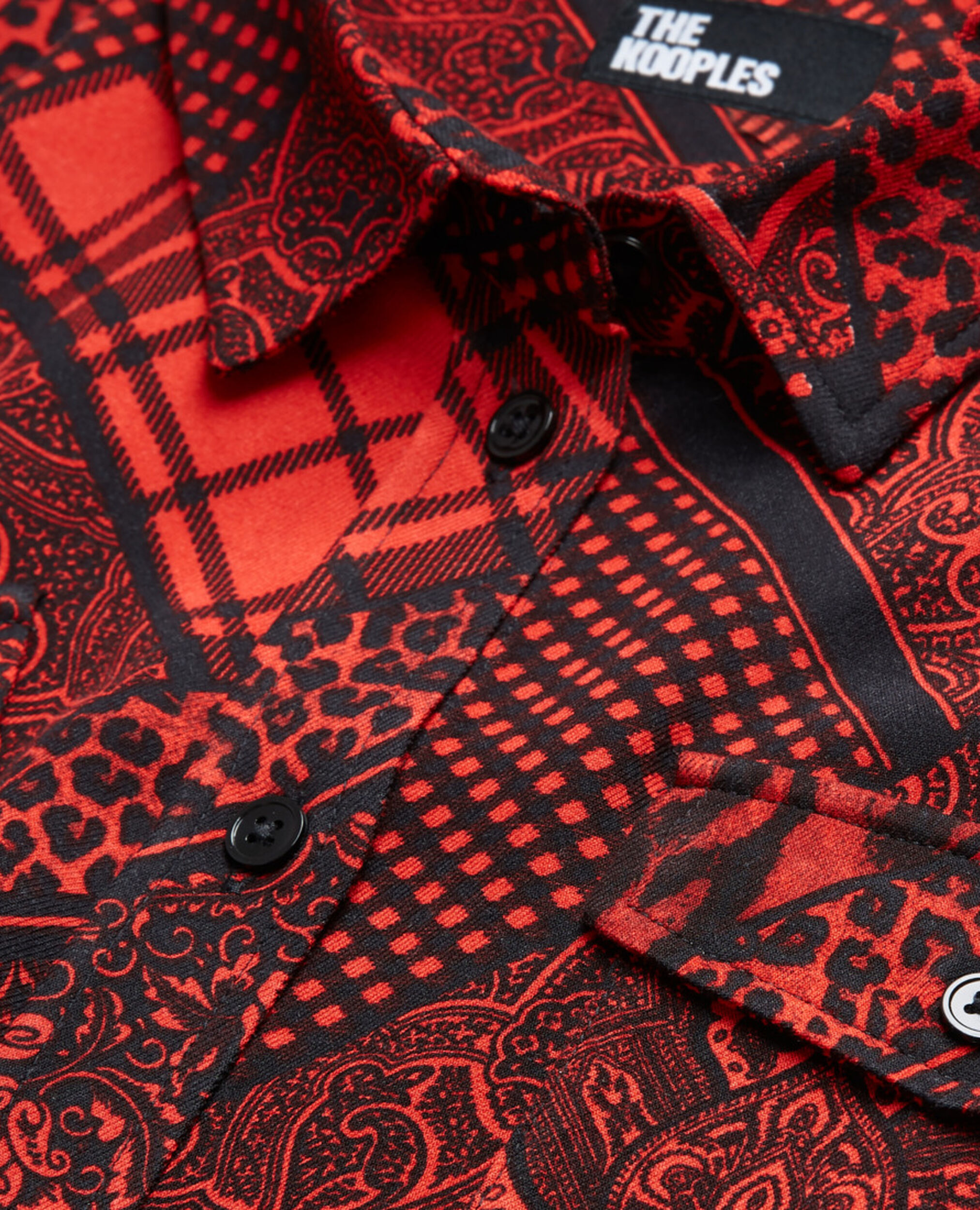 Printed shirt, RED / BLACK, hi-res image number null