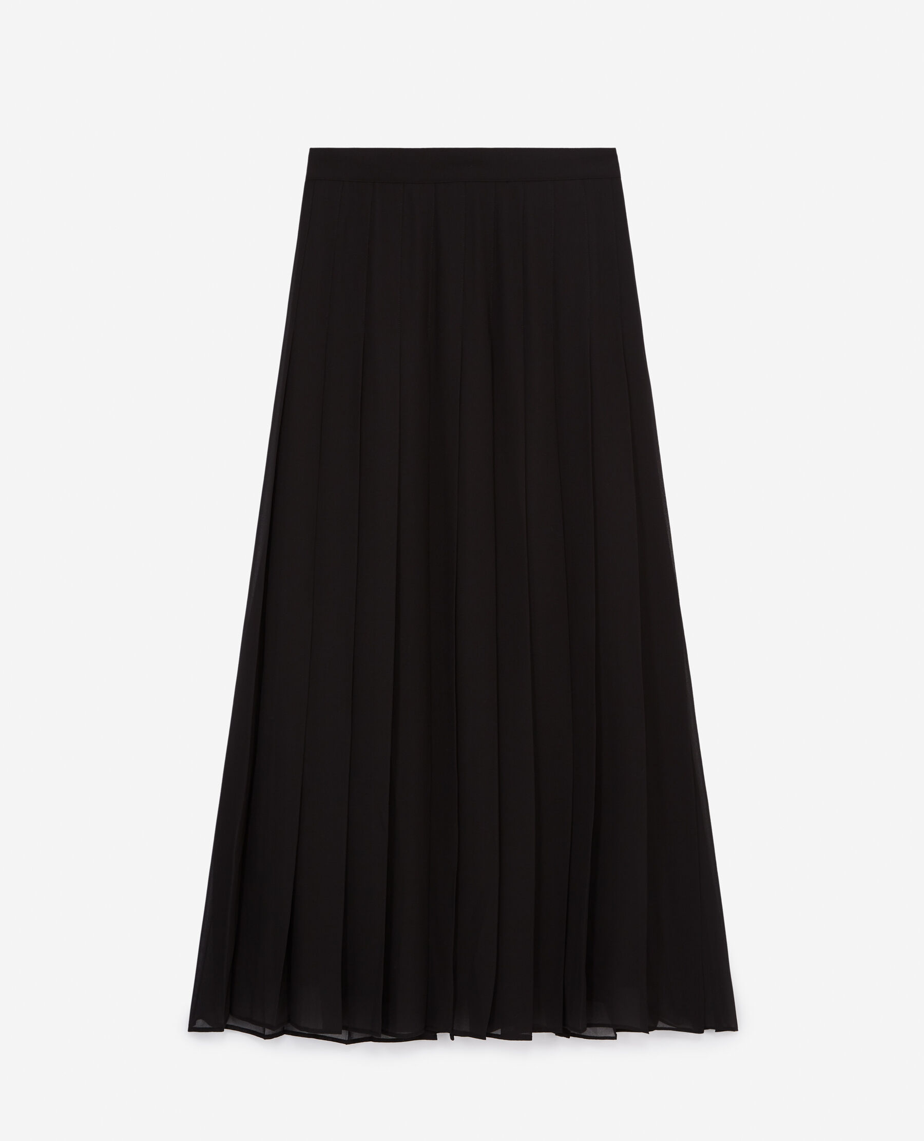 Flowing long pleated skirt in black The Kooples