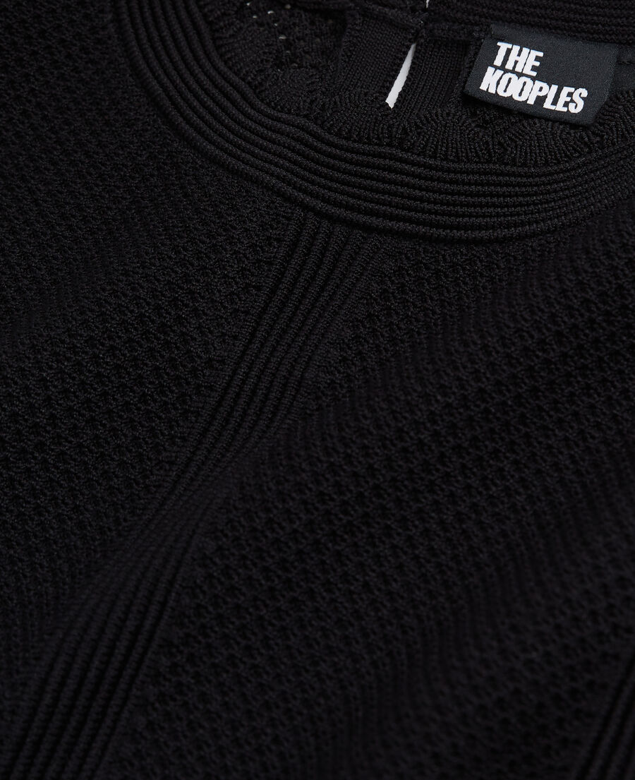 top cropped negro punto
