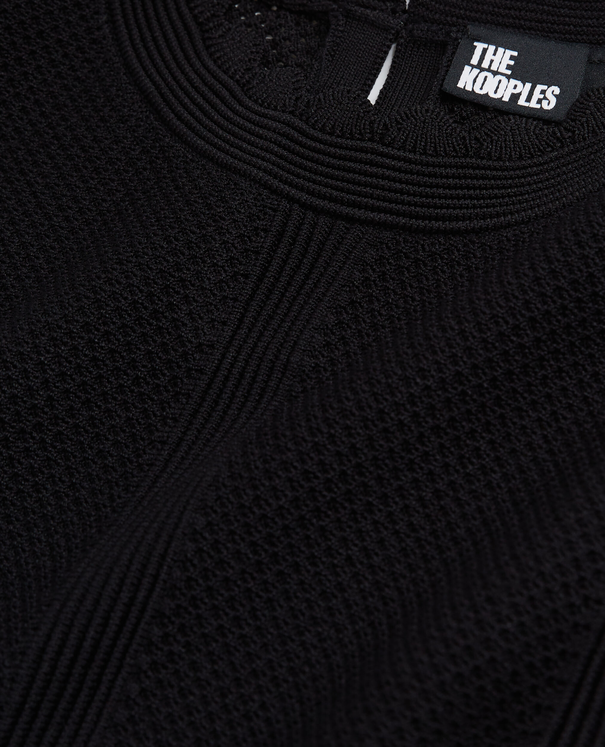 Top cropped negro punto, BLACK, hi-res image number null