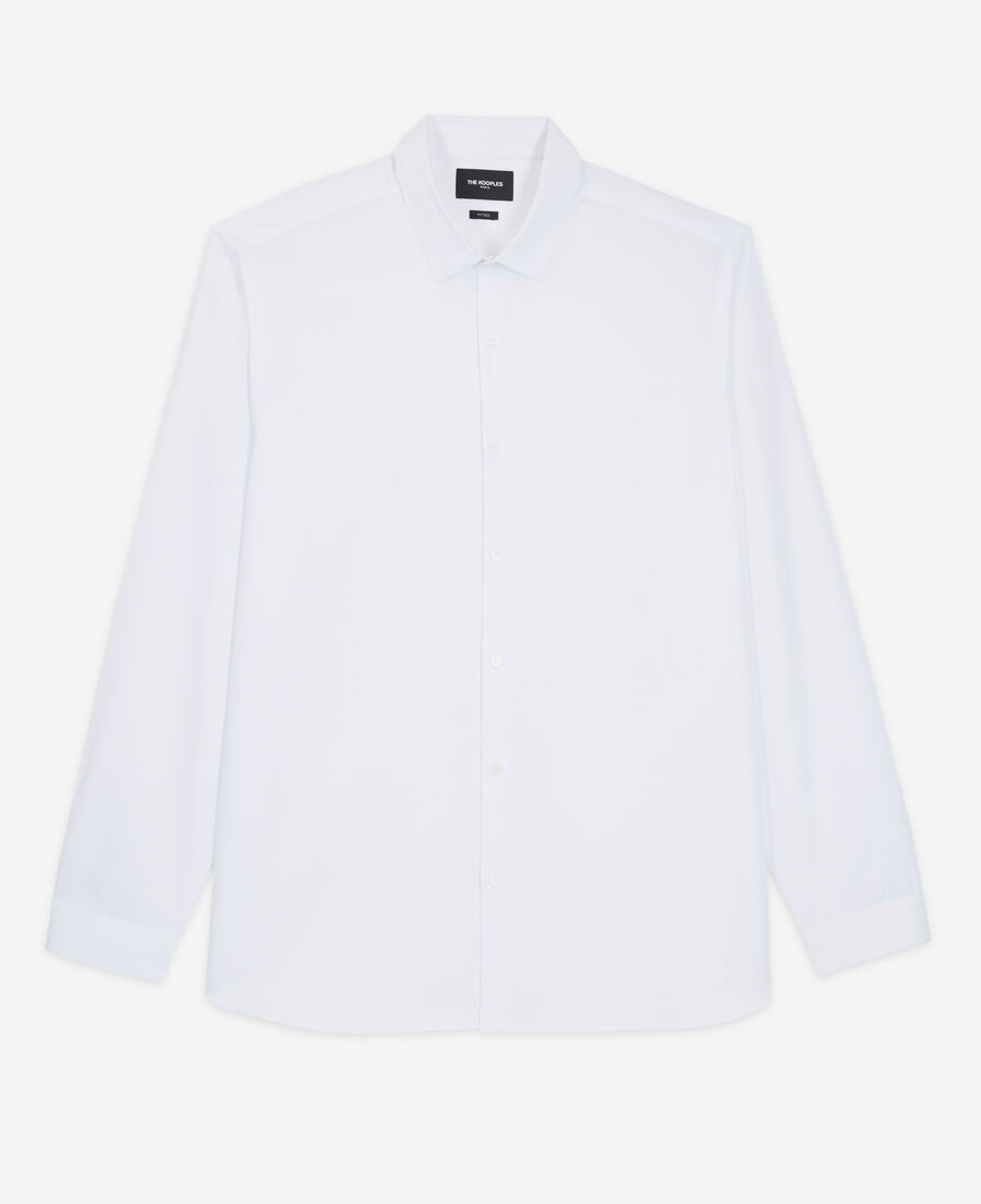 The Kooples MEN WHITE white cotton formal shirt