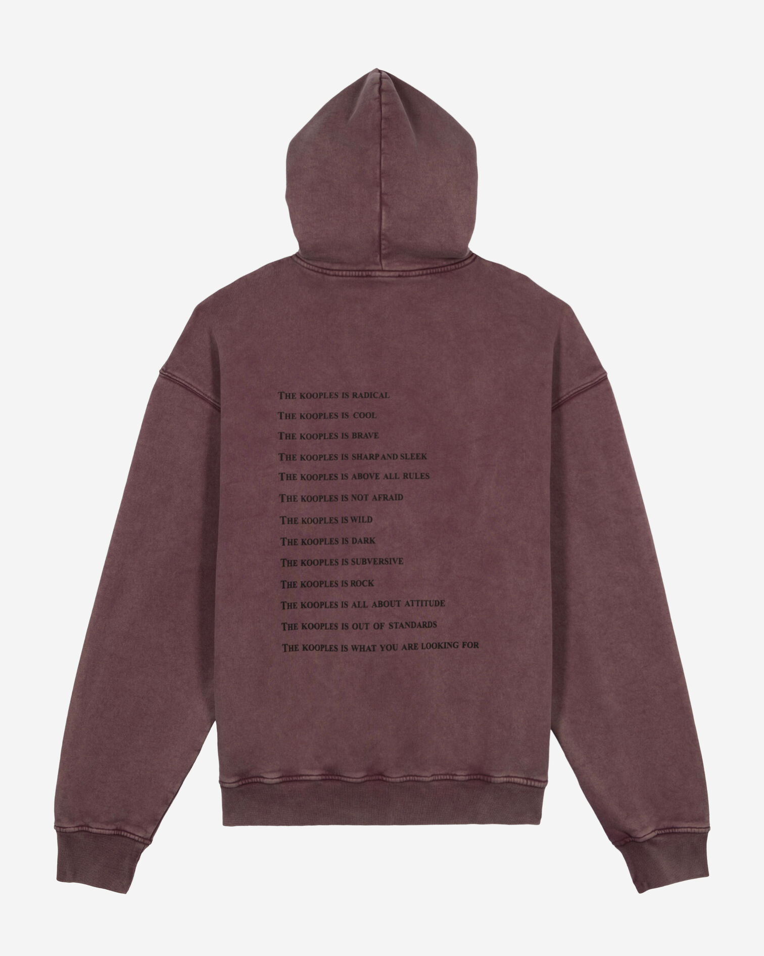 Burgundy What is hooded sweatshirt, FIGUE, hi-res image number null