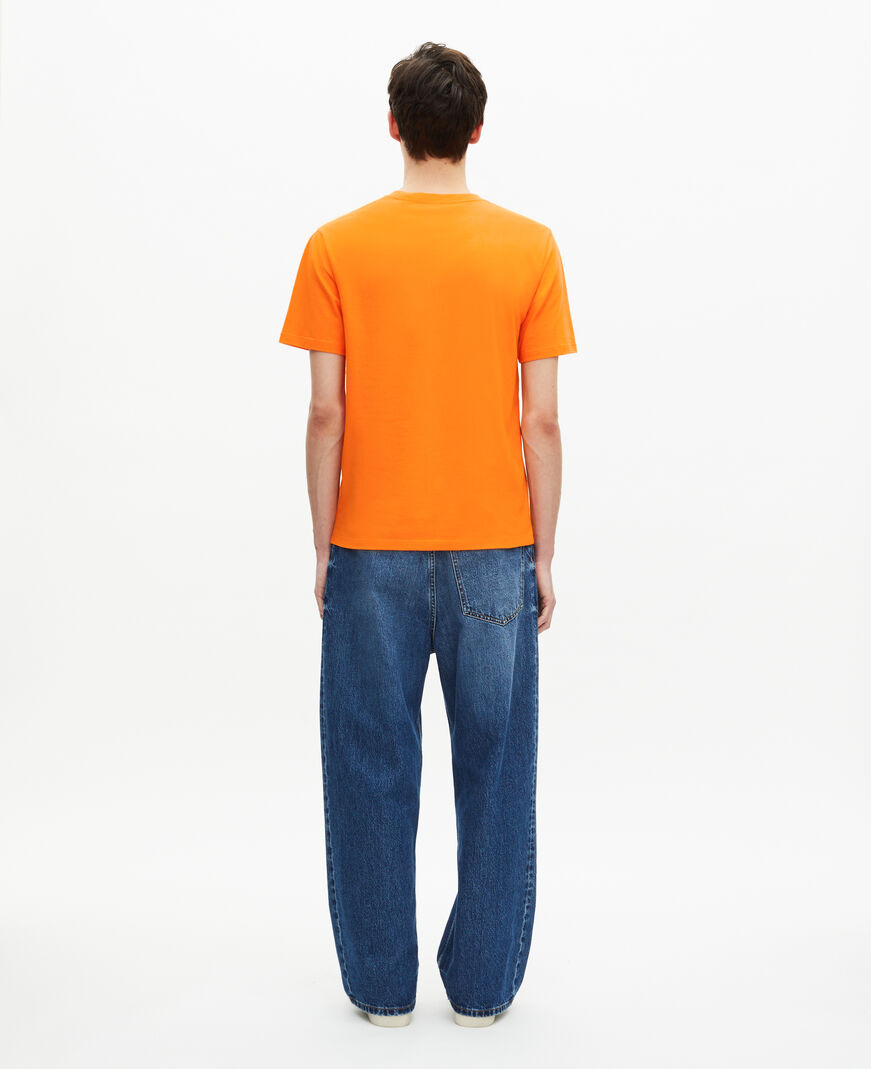 The Kooples H ORANGE t-shirt with orange screen printing
