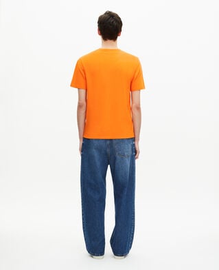 The Kooples H ORANGE t-shirt with orange screen printing