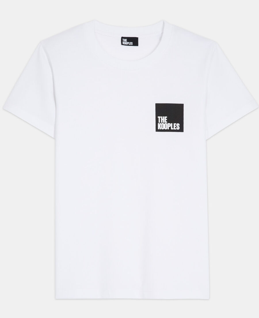 weißes t-shirt mit logo the kooples