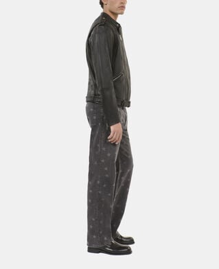 The Kooples H BLACK black leather biker jacket