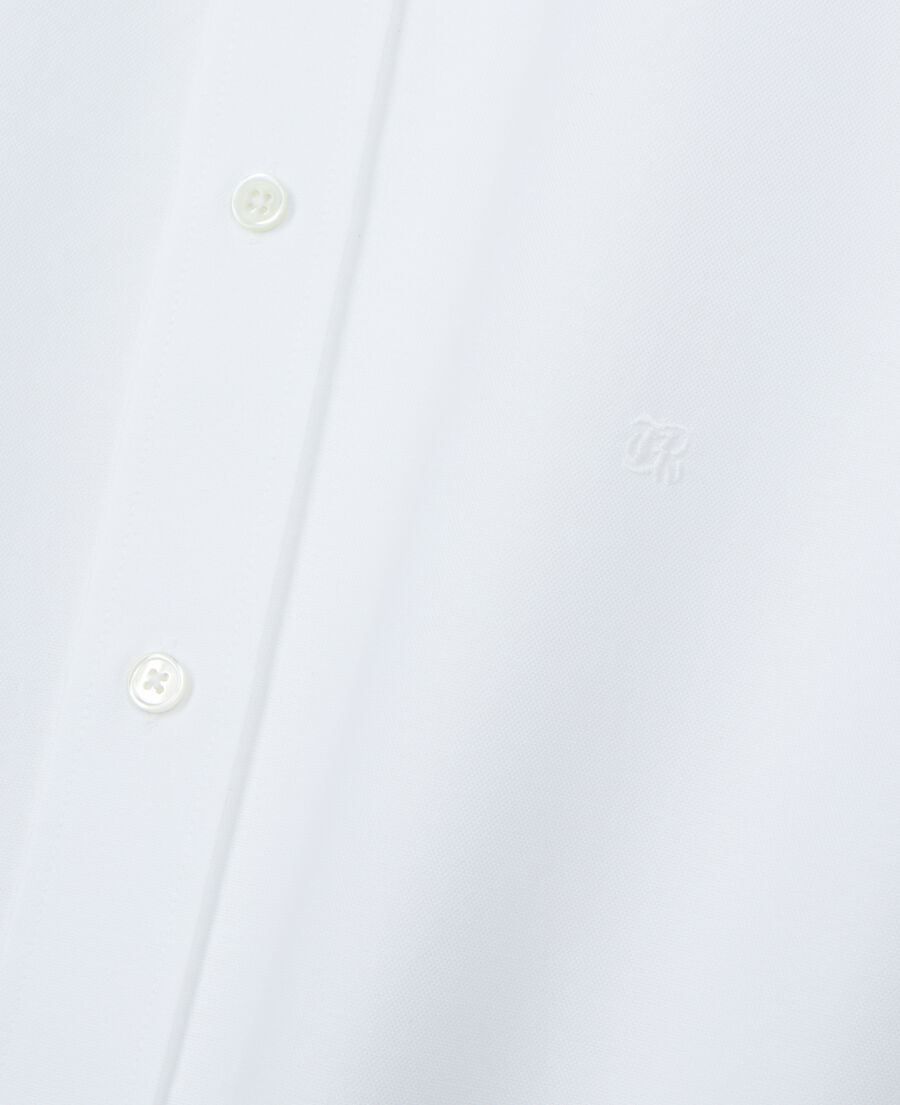 The Kooples HOMME WHITE chemise oxford blanche