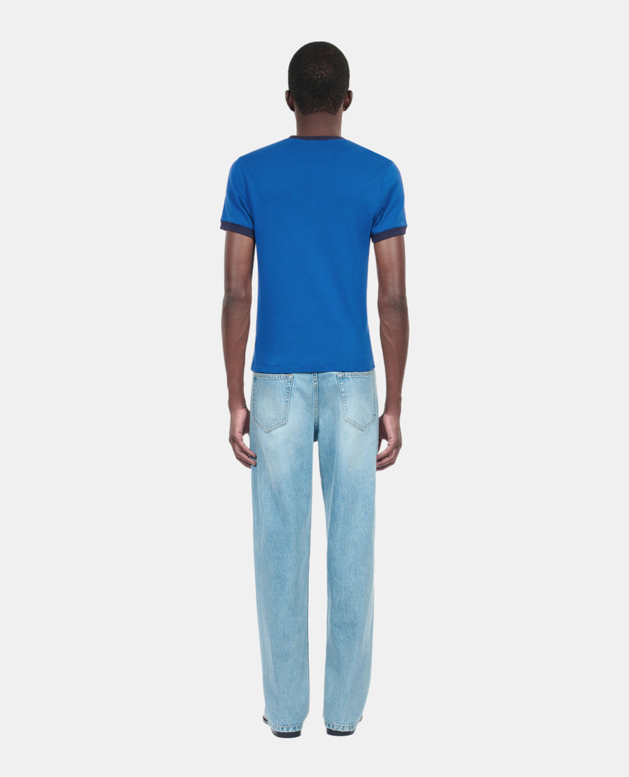 Blaues T-Shirt mit Are you alive-Siebdruck, BLUE BRUT, hi-res image number null