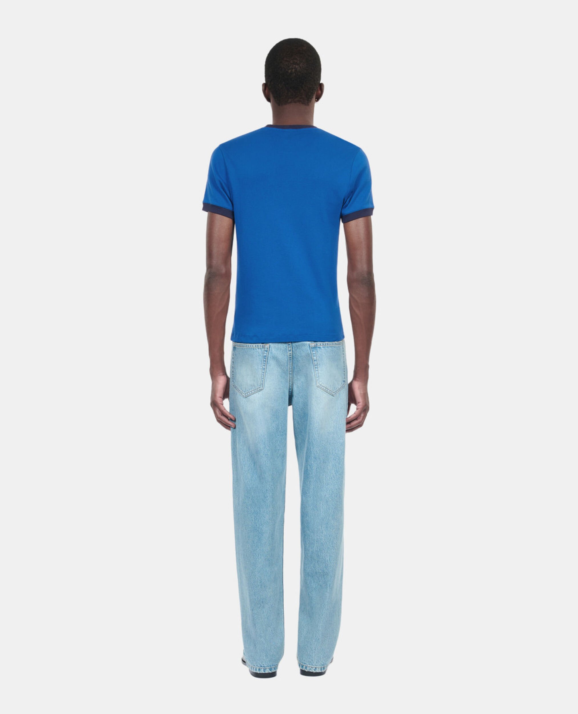 Blaues T-Shirt mit Are you alive-Siebdruck, BLUE BRUT, hi-res image number null