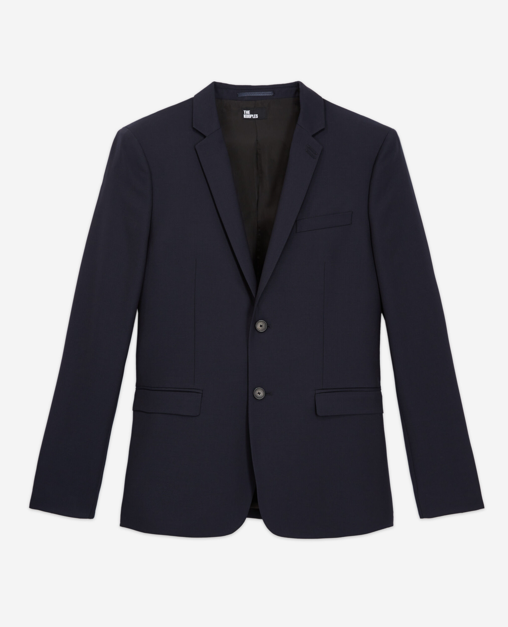 Navy blue wool suit jacket | The Kooples - Canada