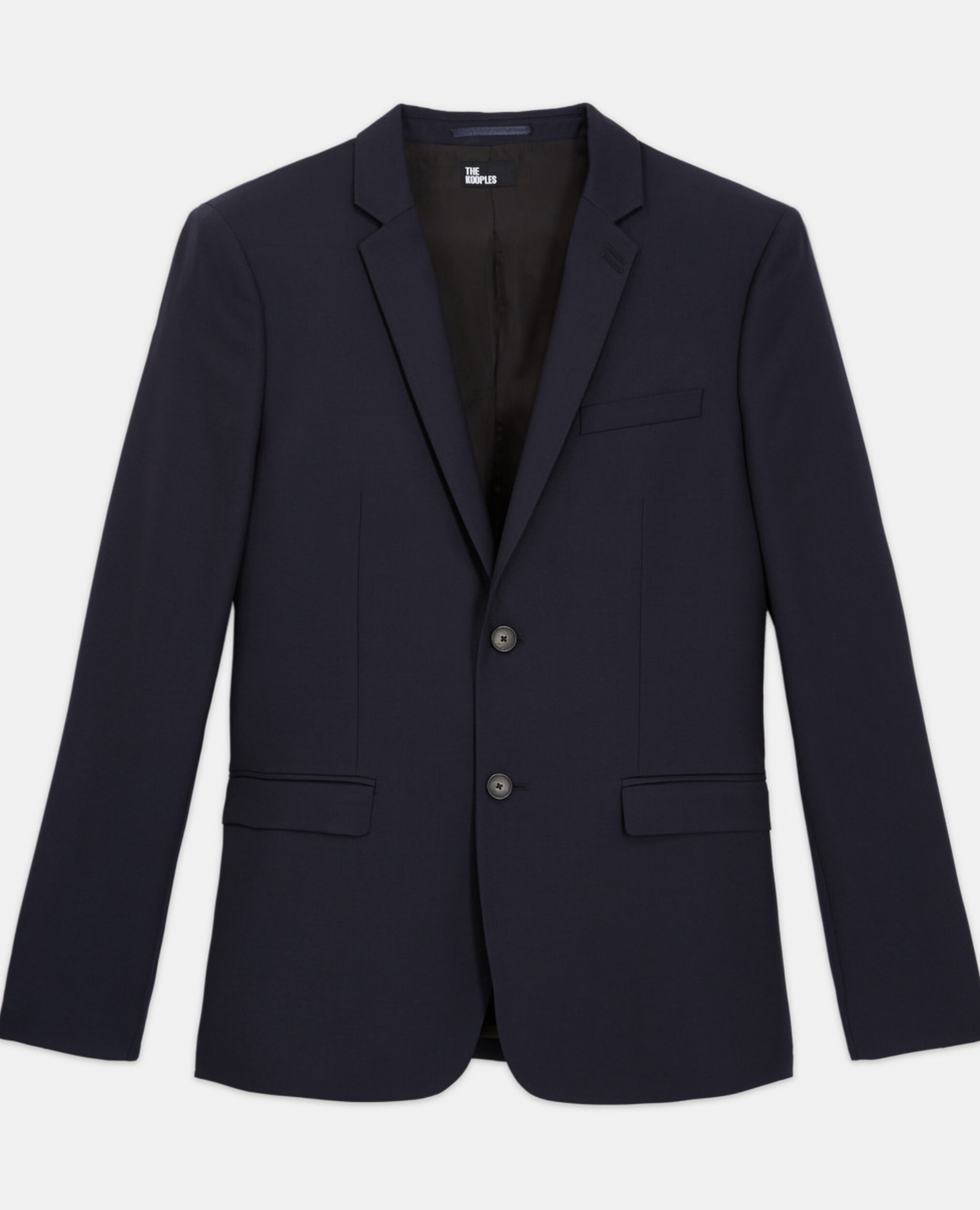 Veste de costume en laine bleu marine, DARK NAVY, hi-res image number null