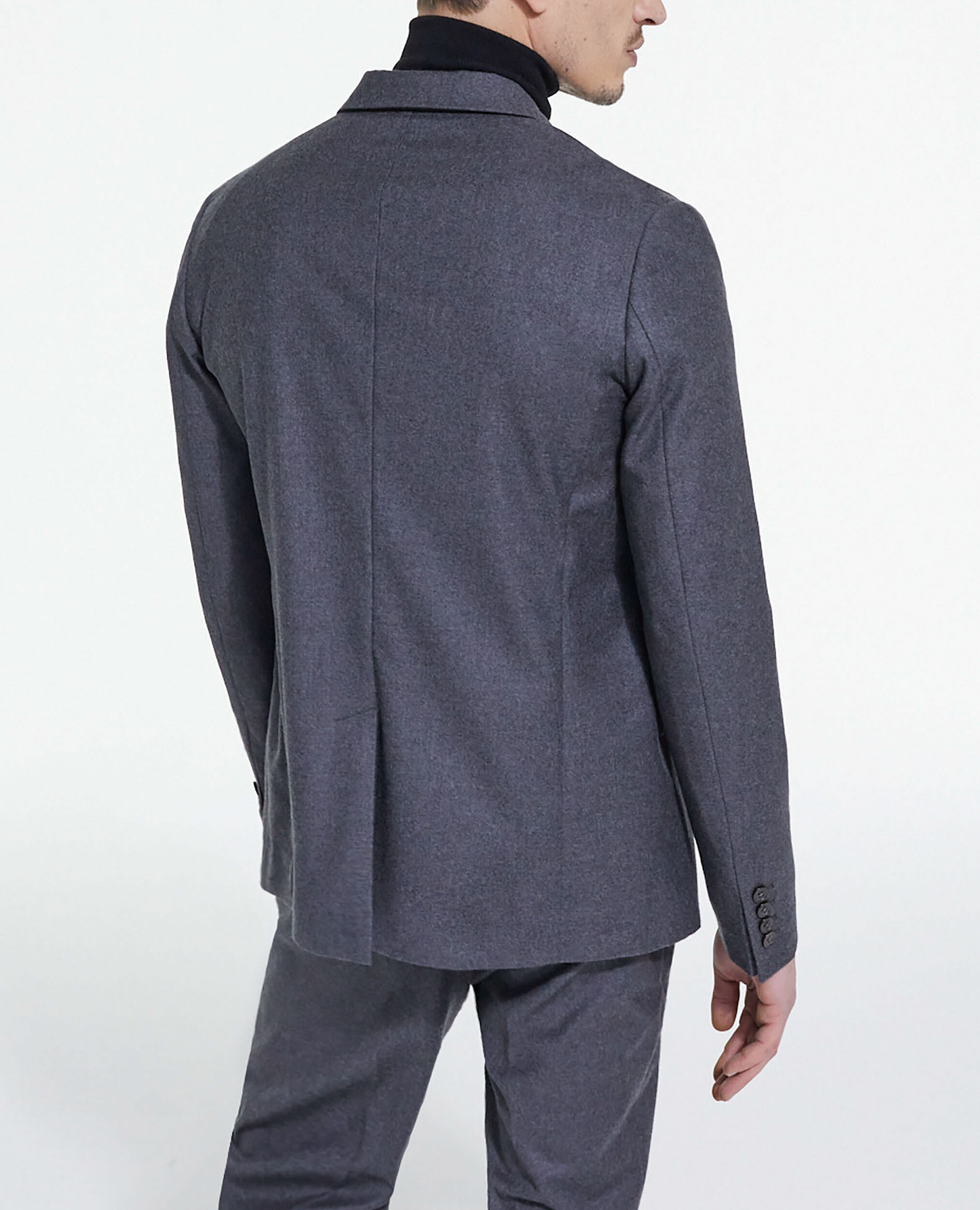 Chaqueta traje lana gris, GREY, hi-res image number null