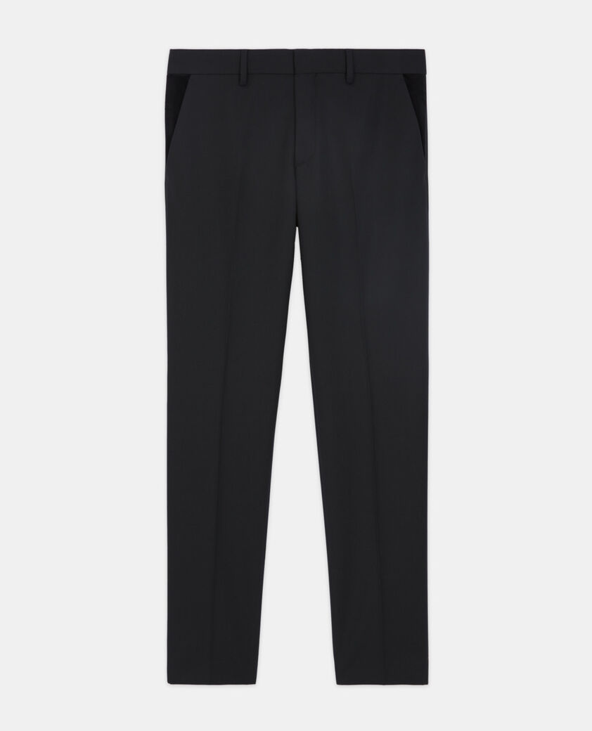 The Kooples H BLACK black wool suit pants