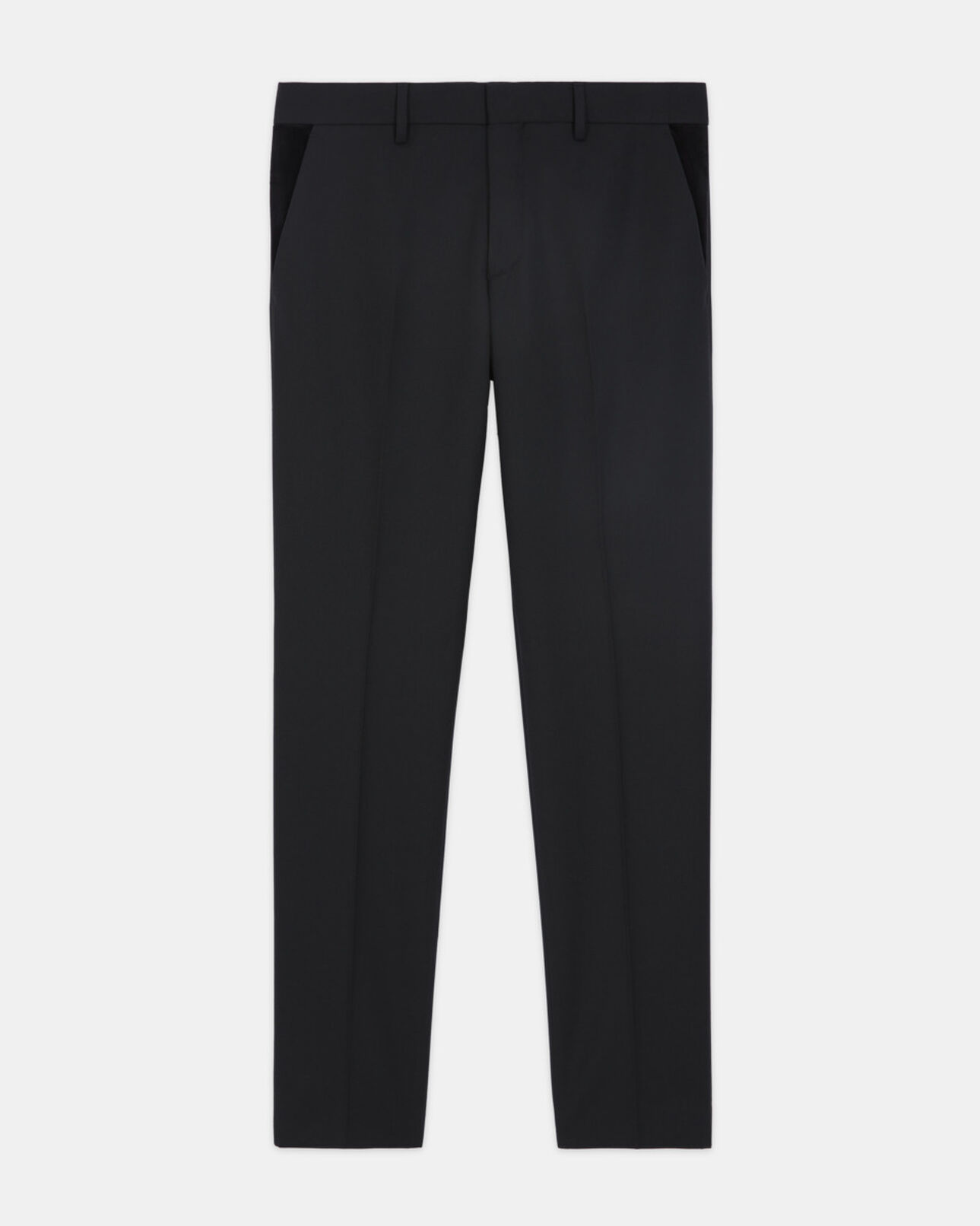 The Kooples MEN BLACK black wool suit pants