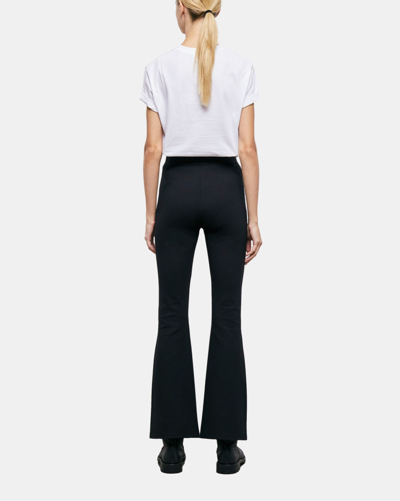 The Kooples FEMME BLACK pantalon flare noir