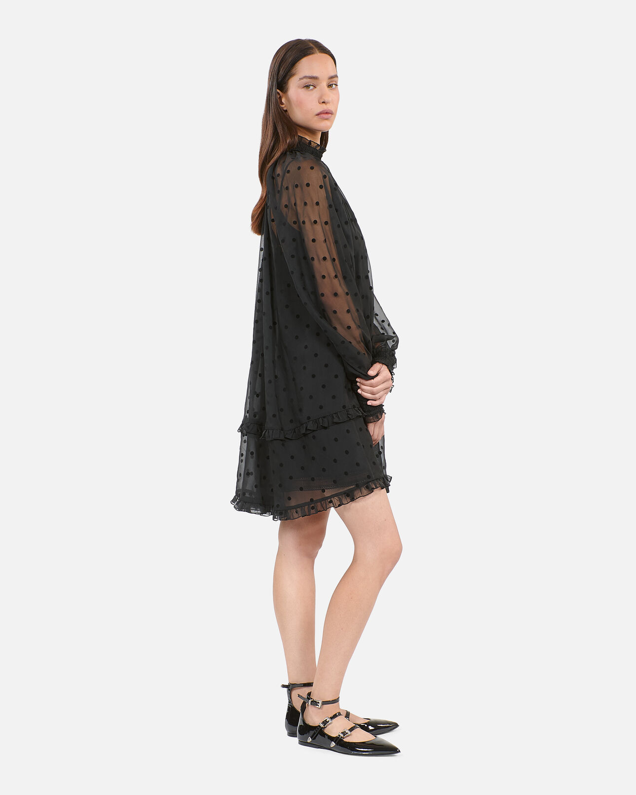 The Kooples WOMEN BLACK short black dress