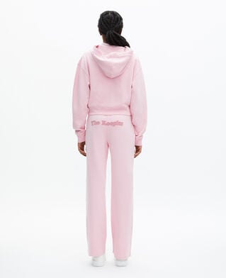 The Kooples DAMEN LILA sweatshirt mit reißverschluss und rosa logo