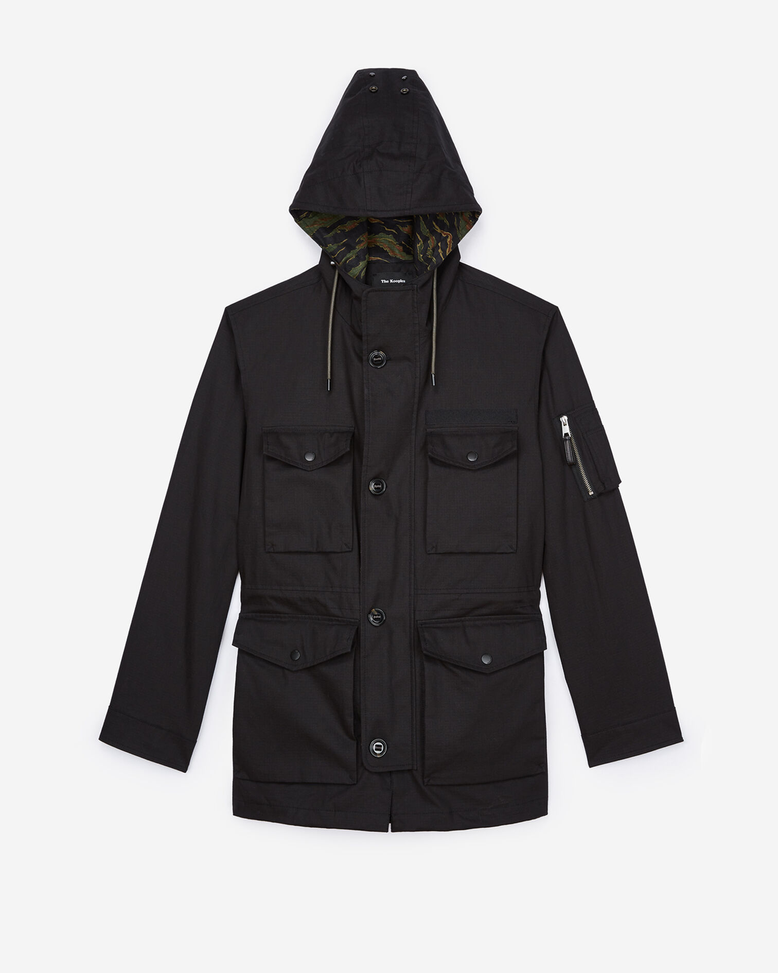 Parka mi-longue, BLACK, hi-res image number null