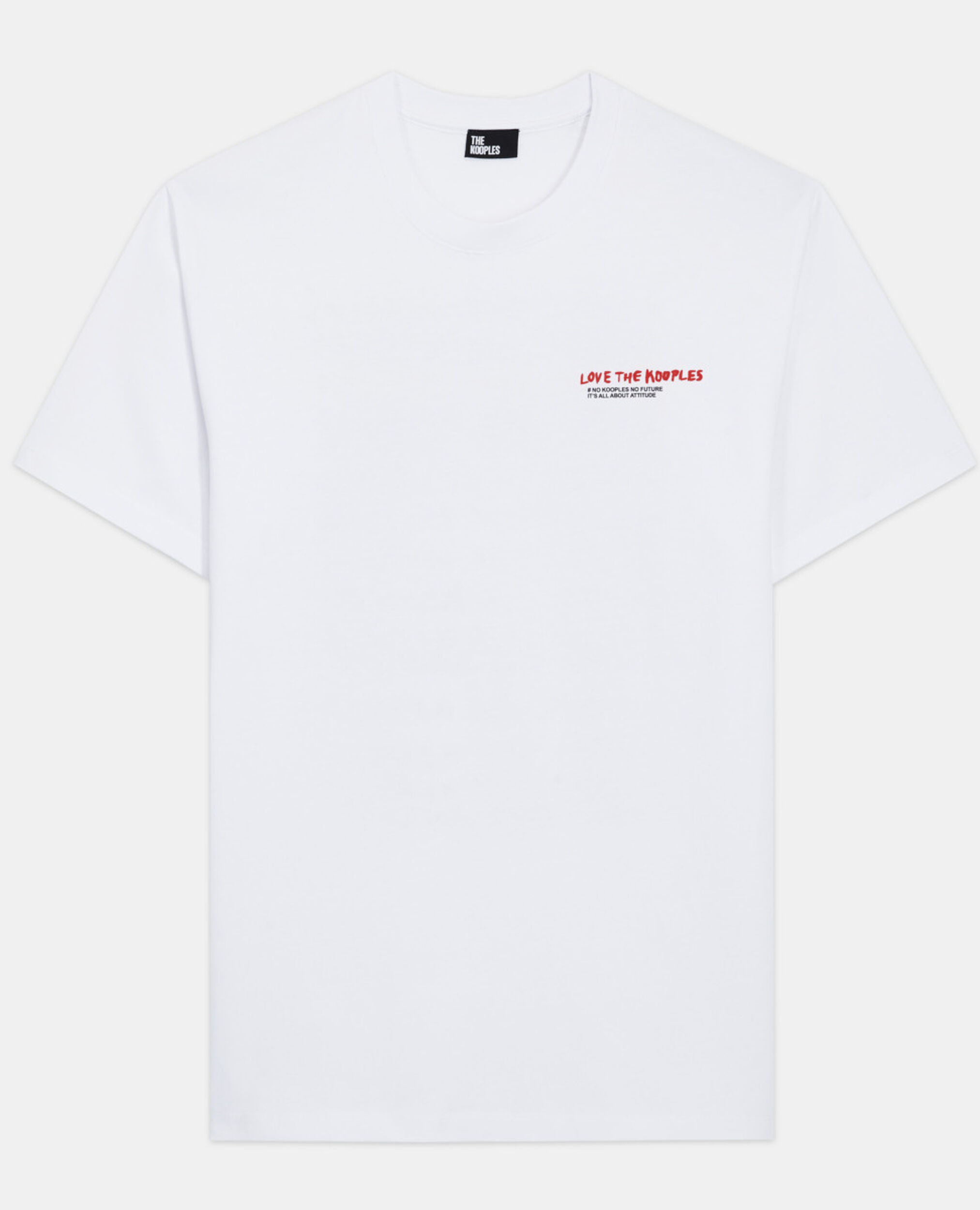 Weißes T-Shirt Herren I love Kooples, WHITE, hi-res image number null
