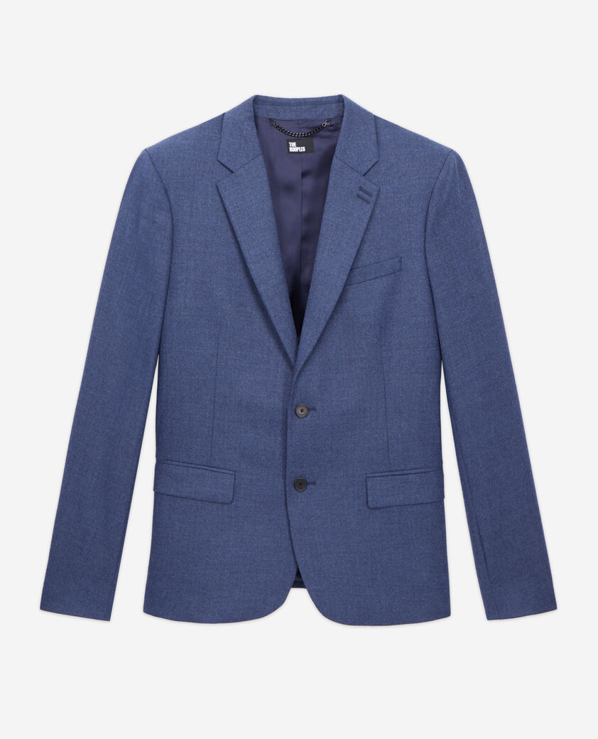 The Kooples MEN BLUE blue flannel blazer