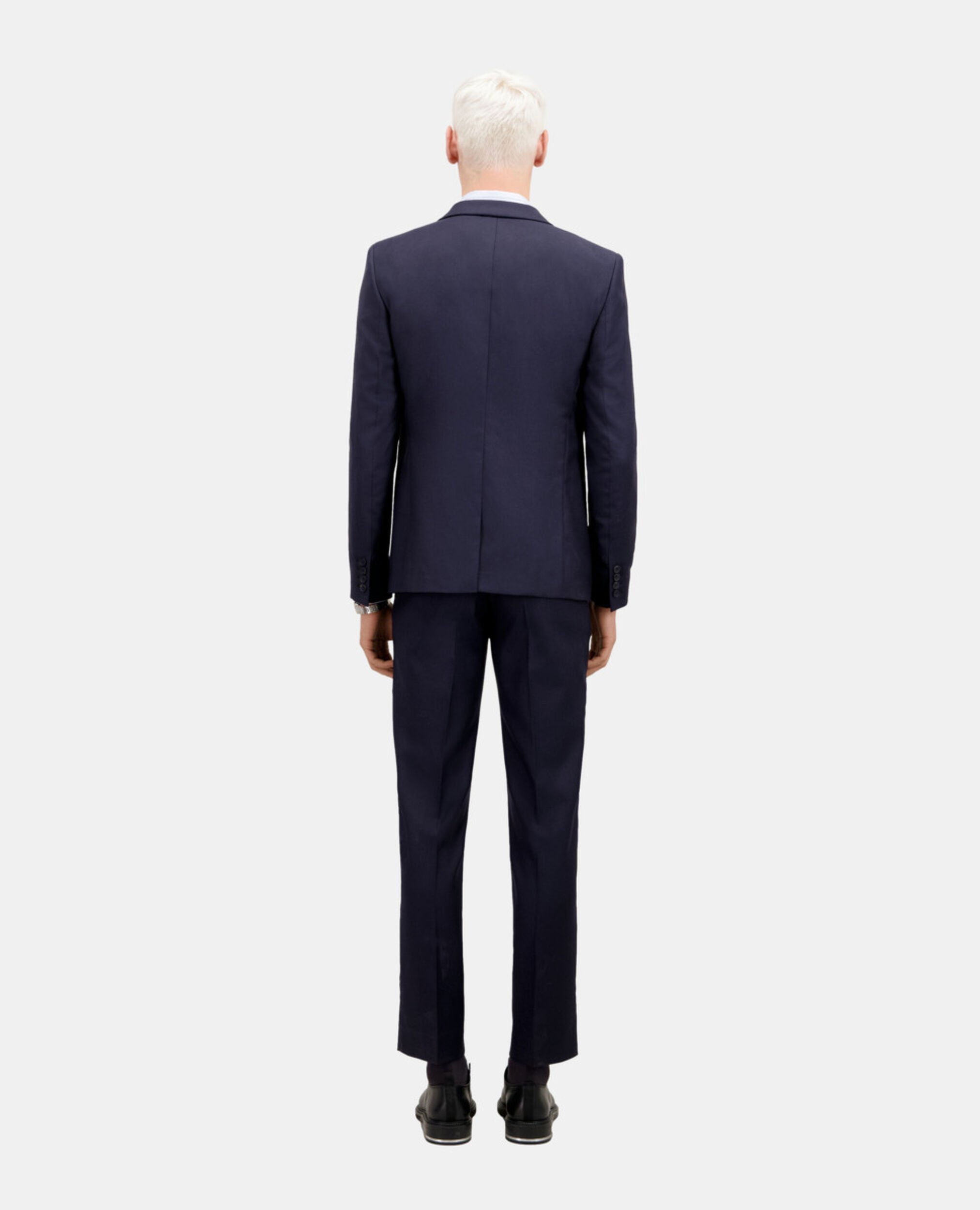 Navy blue wool suit jacket, NAVY, hi-res image number null