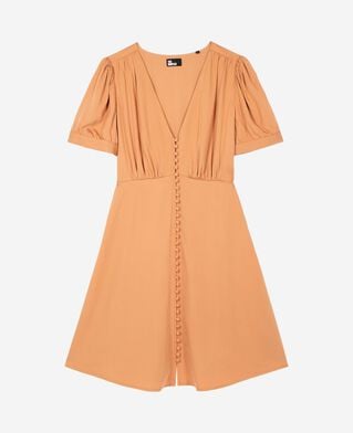 The Kooples WOMEN CAMEL light orange short dress