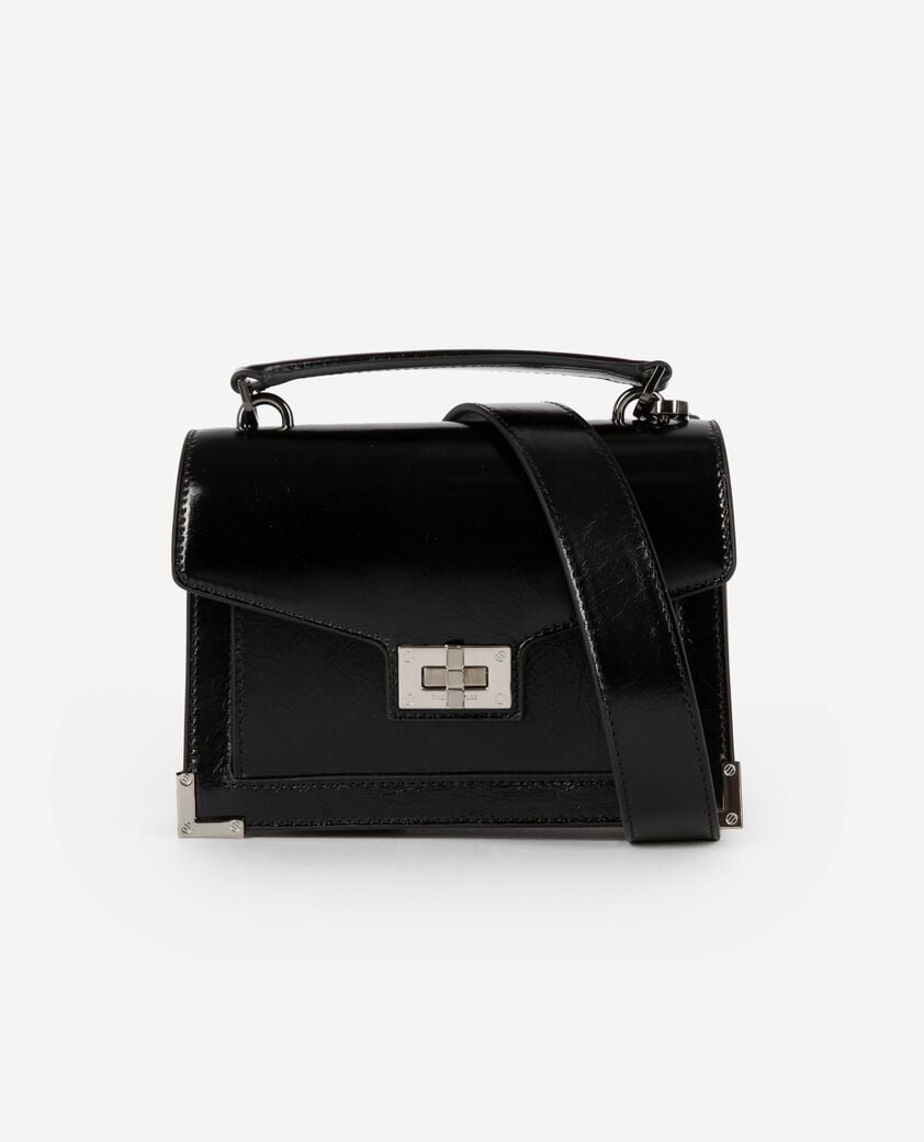 The Kooples WOMEN BLACK emily small bag in black leather