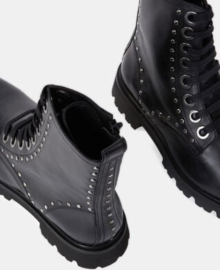 The Kooples FEMME BLACK rangers en cuir noires