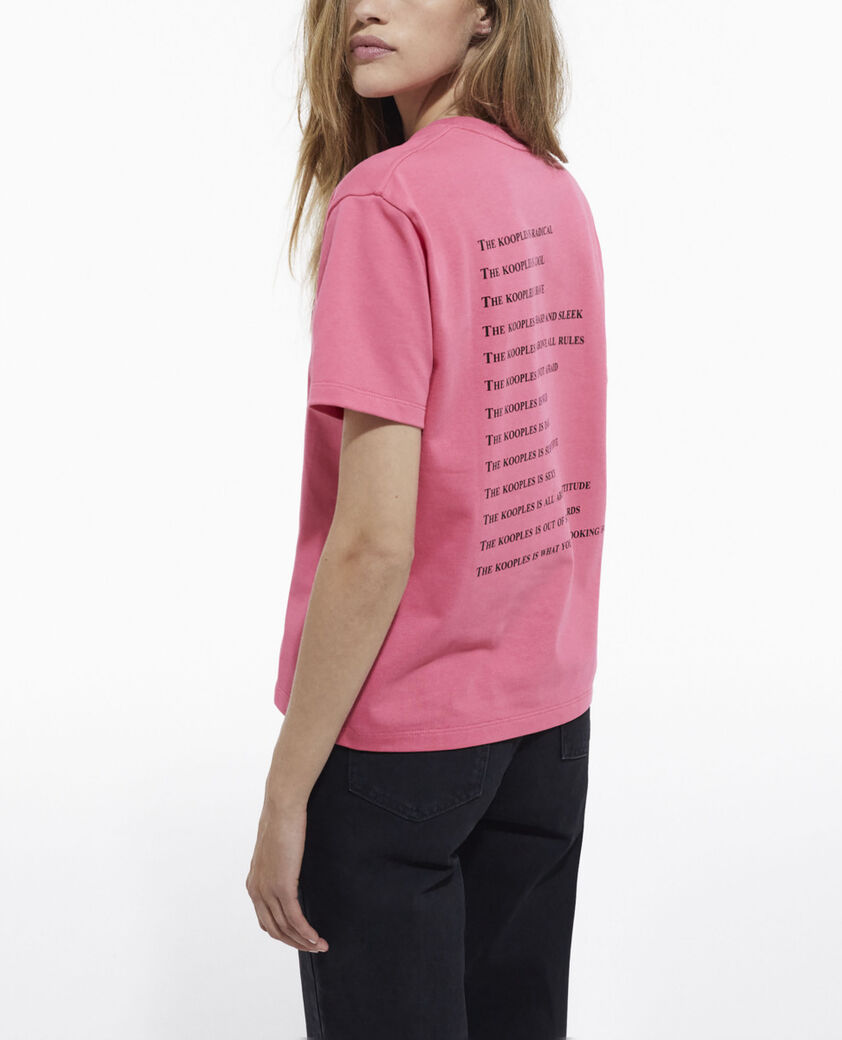 The Kooples WOMEN OLD ROSE pink what is t-shirt