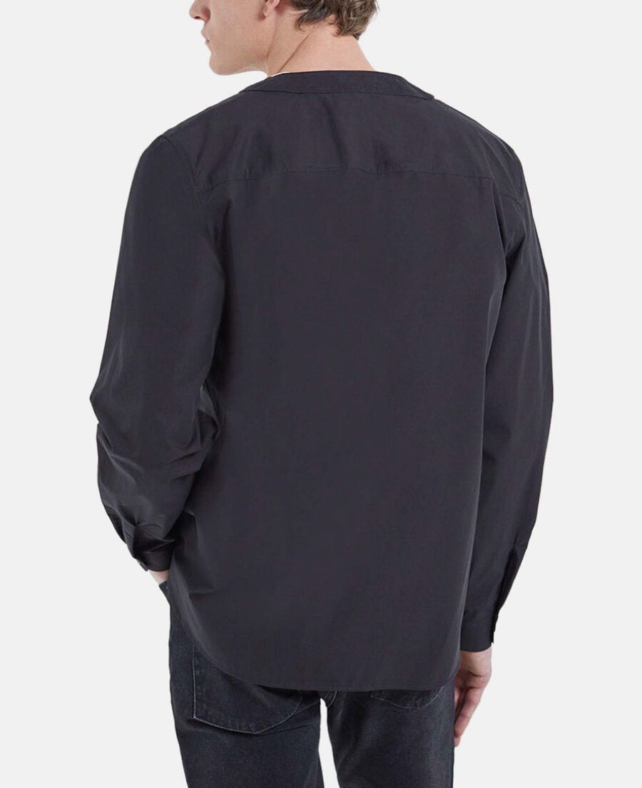 shirt with baseball collar