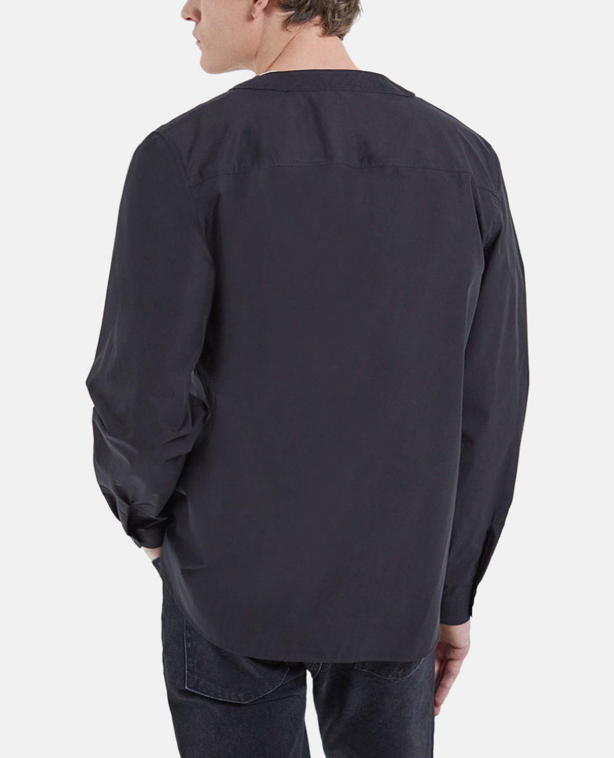 Shirt with baseball collar, BLACK, hi-res image number null