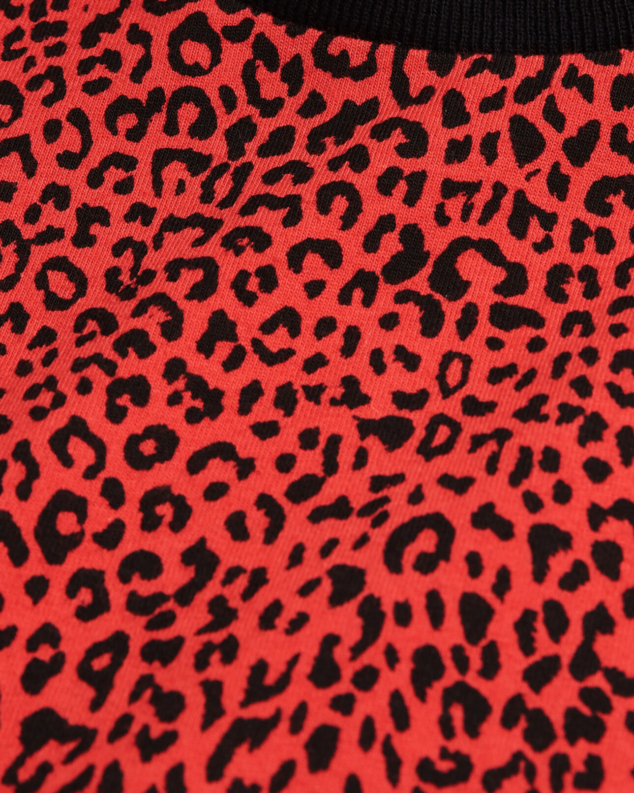 The Kooples FEMME DARK RED t-shirt léopard rouge