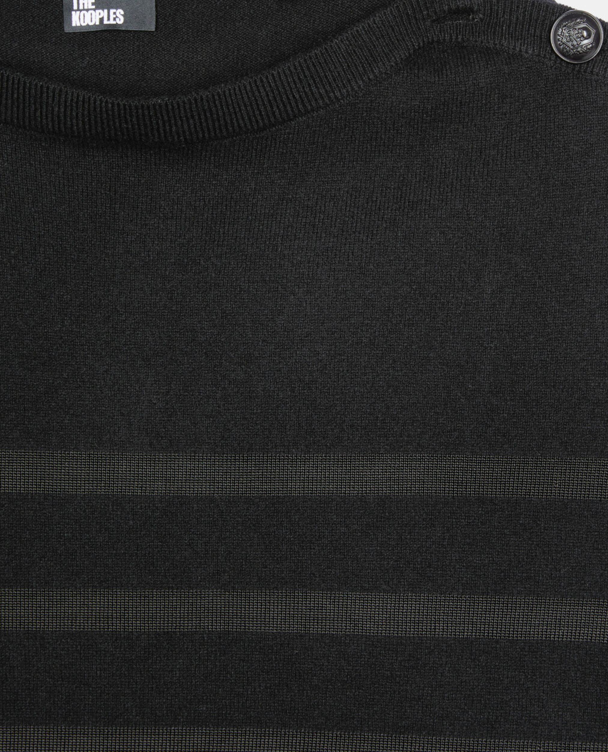 Pull en laine et cachemire à rayures, BLACK, hi-res image number null