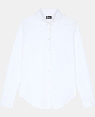 The Kooples DAMEN WHITE wei&szlig;es hemd aus popeline