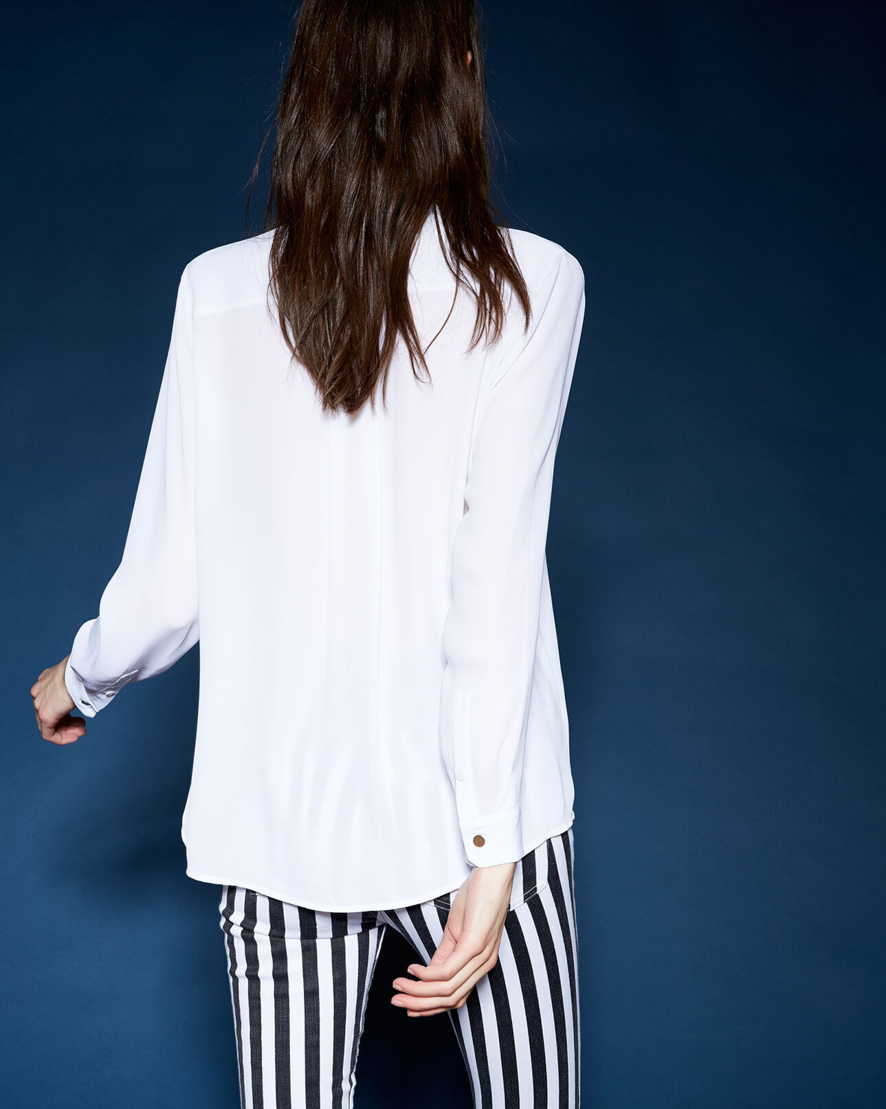 The Kooples MUJER WHITE camisa blanca