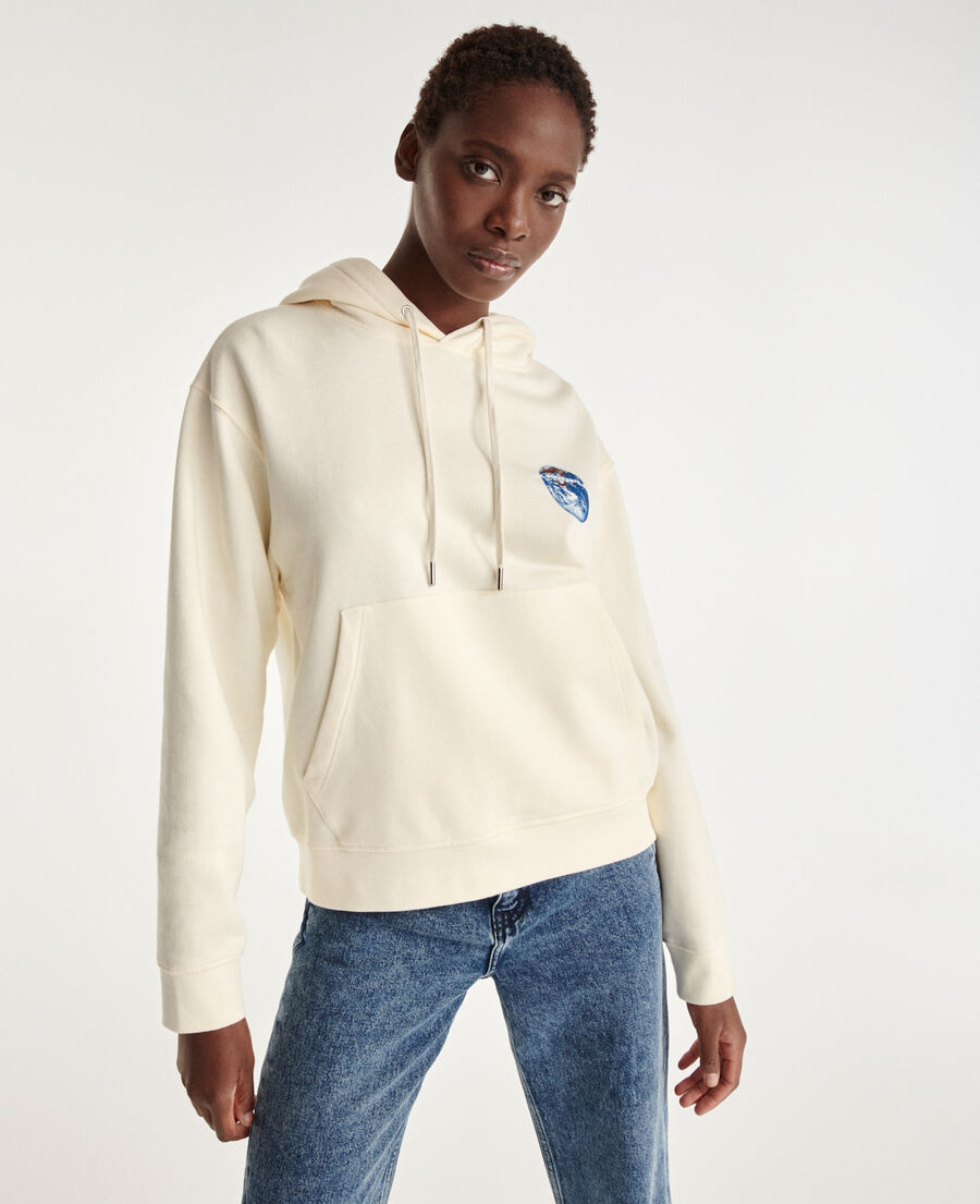 white hoodie